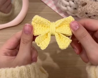 Easy Crochet Ribbon Bow Pattern | DIY Hair Accessories (PDF Pattern)