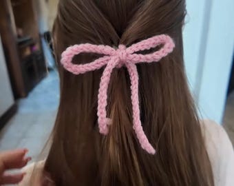 Crochet Bow Pattern PDF, DIGITAL download, elegant large &small, easy accessory pattern, DIY Hair