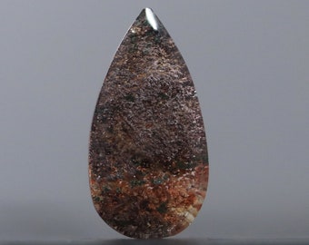 Natural Garden Golden Phantom Quartz Pendant Gemstone Beads Teardrop Flower Quartz Crystal Pendant 5style