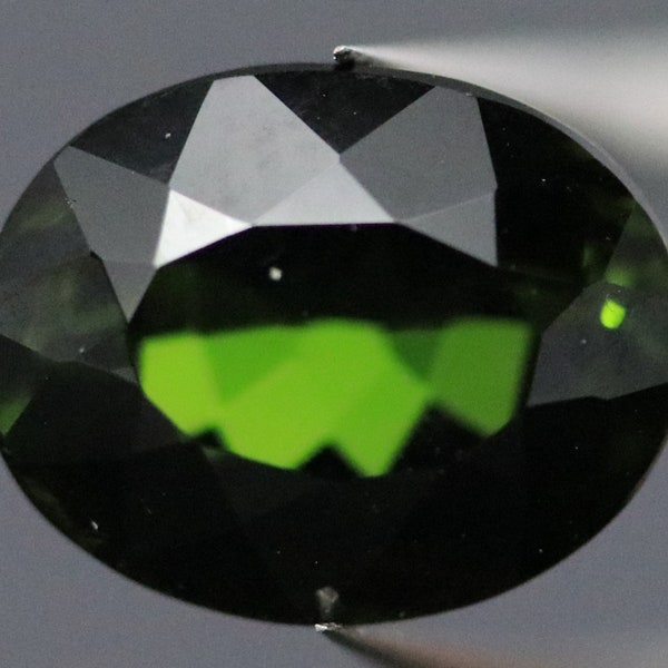 Green Tourmaline Faceted Gemstone Verdelite 10MM | 3.5 CARATS