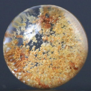 Garden Quartz Cabochon: Unique Scenic Inclusion Gemstone for Meditative Jewelry, 12mm