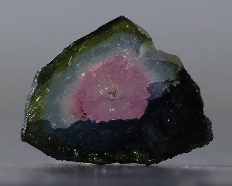 Watermelon Tourmaline Slice