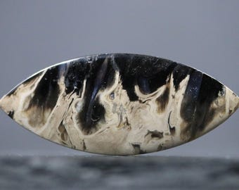 マーキスシェイプのパームルートアゲートカボション、豊富な模様、豊か