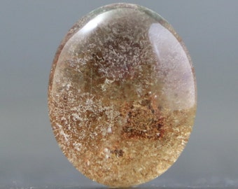 CLEARANCE Scenic Quartz Lodolite Embroidery and Jewelry Designing Gemstone 17MM