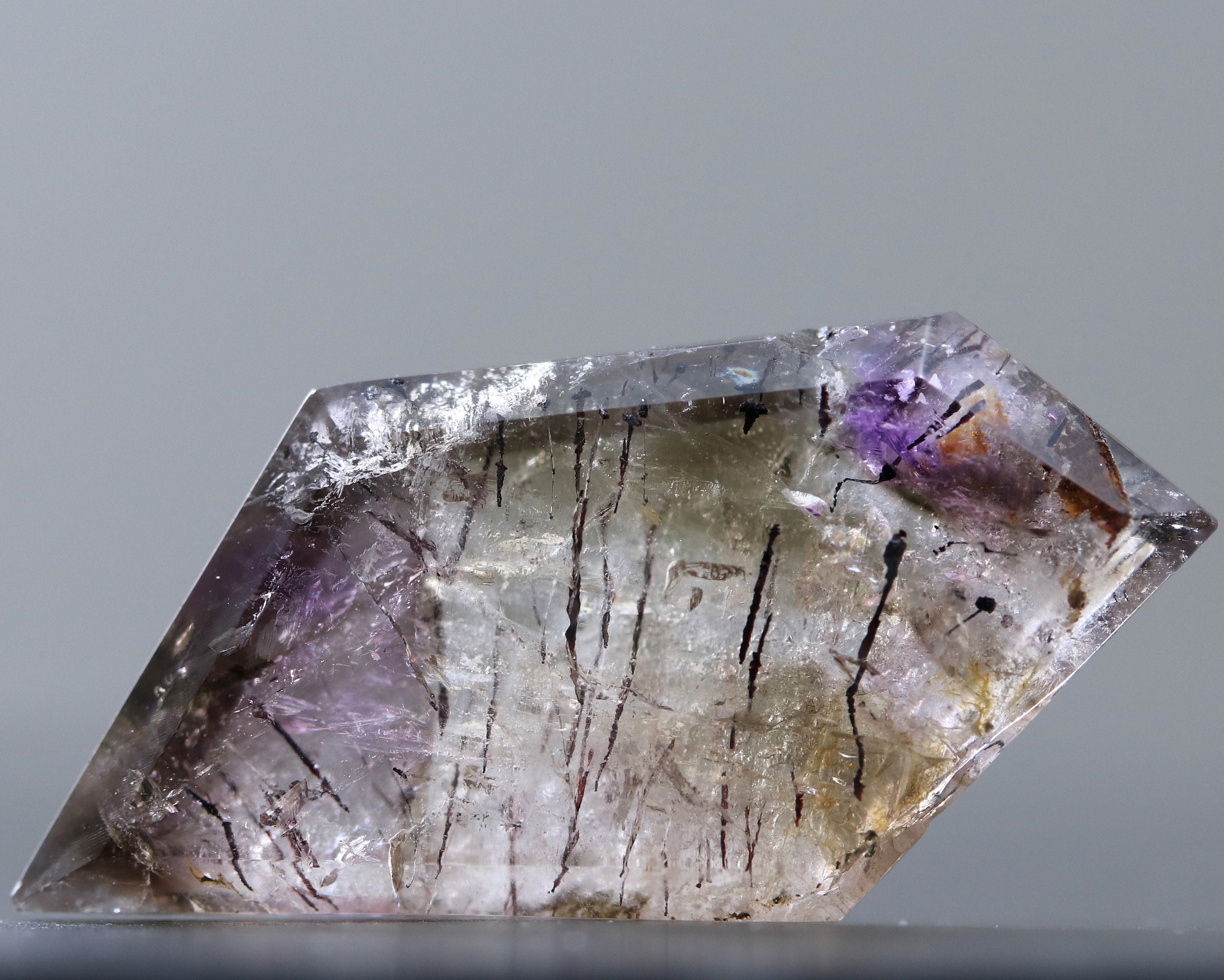 DESTASH Super Seven Gemstone Goethite Lepidolite Amethyst Clear