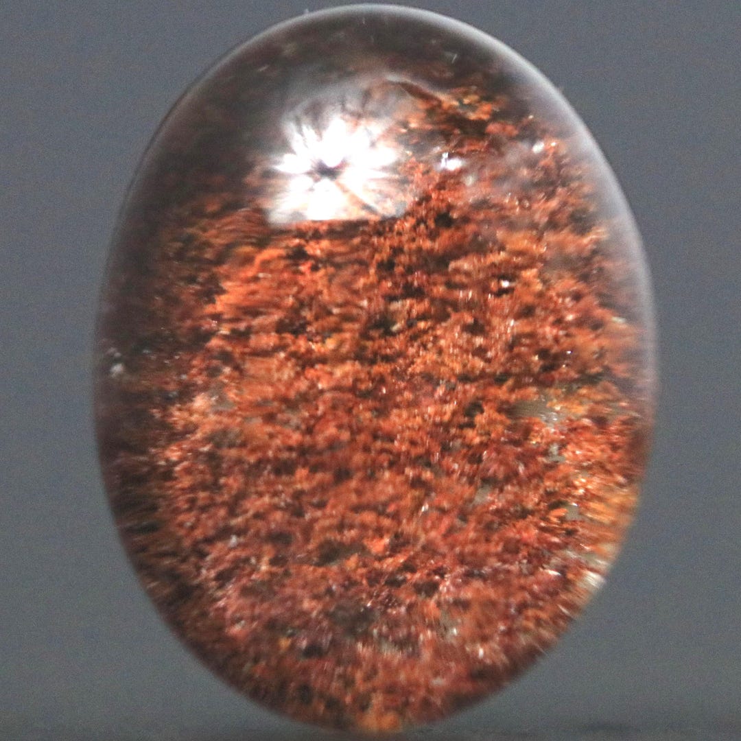 Ember Cloud Phantom Quartz Crystal Cabochon • 14mm - Etsy