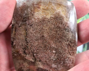 Experience Profound Energy: Extra Large Lodolite Phantom Quartz Healing Gemstone, 72mm - 545 carats