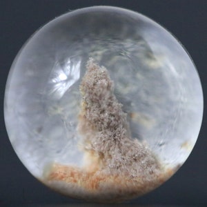 Garden Quartz Cabochon: Unique Scenic Inclusion Gemstone for Meditative Jewelry, 13mm