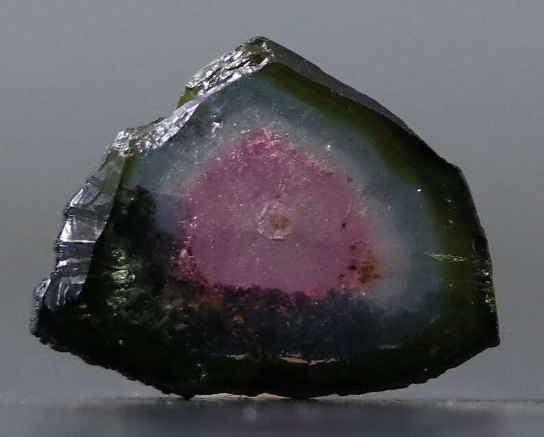 Watermelon Tourmaline Slice