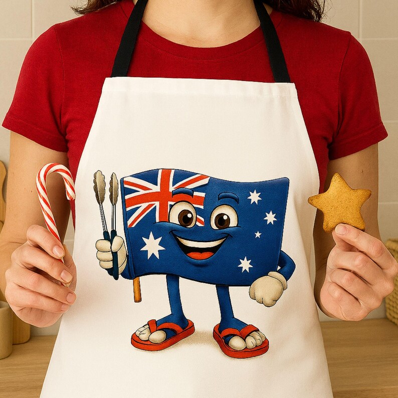 Australia Day BBQ Aussie Flag Character, Print-ready (PDF & PNG) - Etsy ...