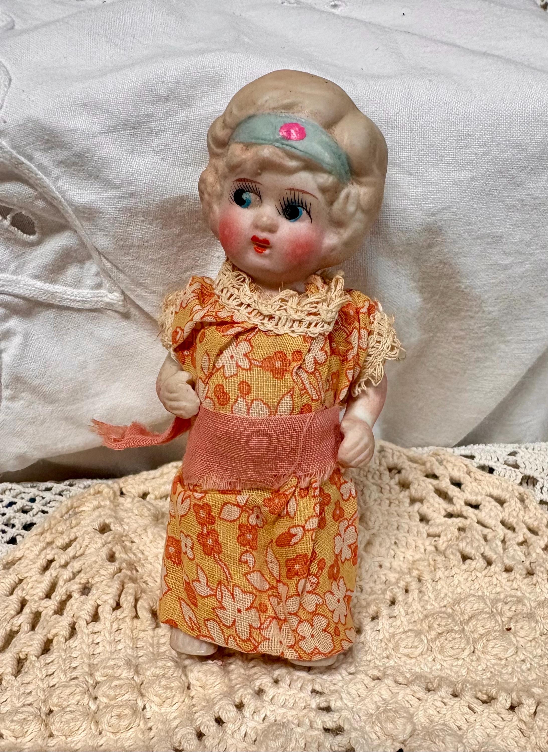 Vintage Bisque Kewpie Flapper Doll - Etsy