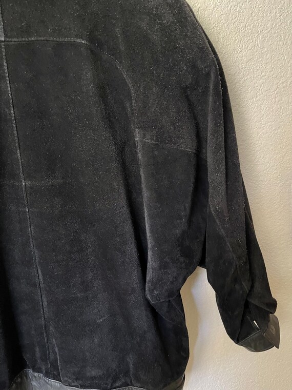 Vintage Real Leather Black Coat S M