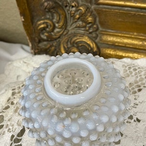 Fenton French Opalescent Hobnail Jar 1940 Era White With Blue ...
