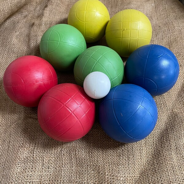 Bocce Ball Set Vintage Etsy
