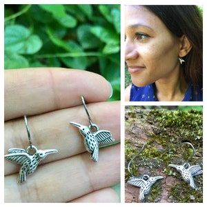 small hummingbird earrings