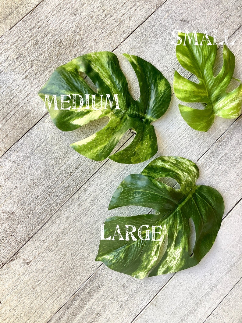 Monstera leaf hair clip, monstera barrette, houseplant barrette image 2