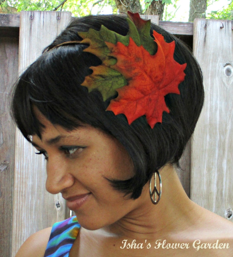 Maple leaf headband Fall headband Autumn leaves headband | Etsy