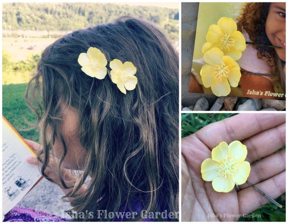 yellow hair flower