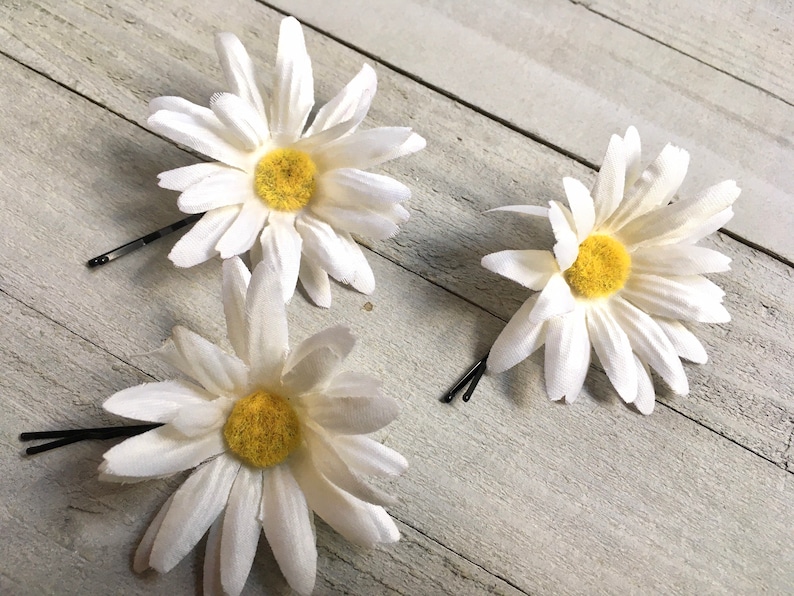 Vintage inspired daisies daisy hair pins Etsy