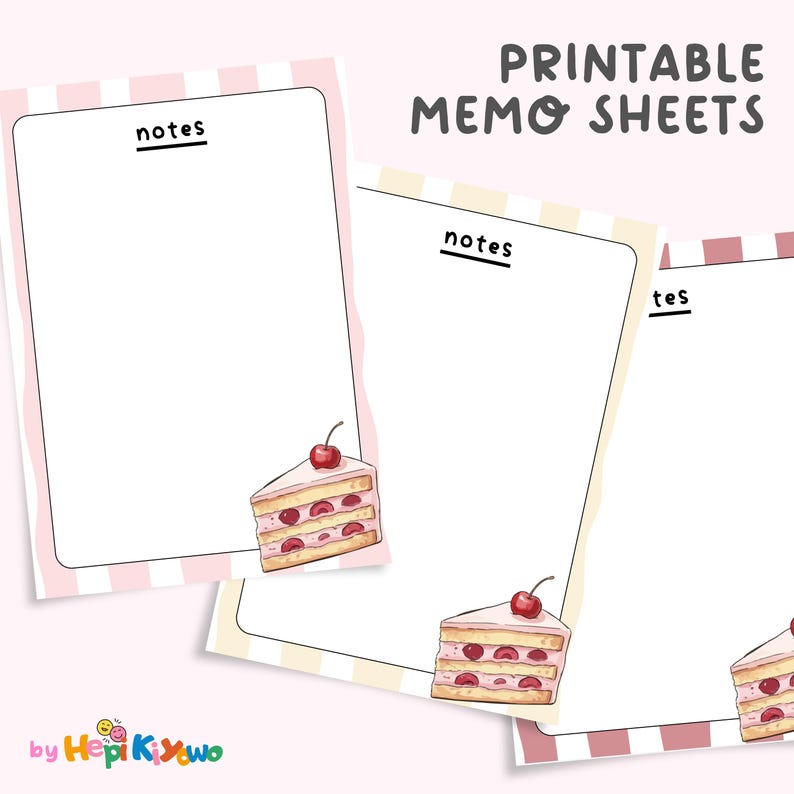 30 Printable Dessert Food Notepad Collection (digital Download) - Etsy
