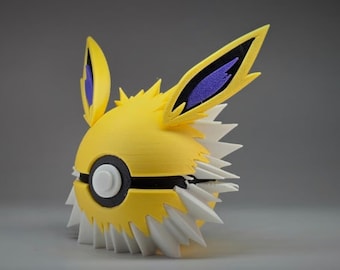Jolteon | 3D-geprinte Pokeball met thema | #0135 Jolteon