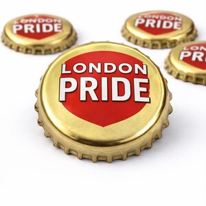 London Pride Bottle Cap Fridge Magnet | Handmade Upcycled Magnet | Bar Decor | Gift Idea | Beer Cap Magnet