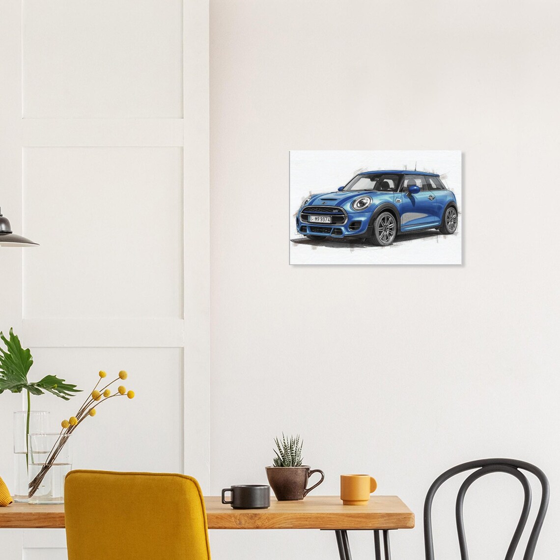 Mini Cooper Works F55 Canvas Wall Art - Etsy