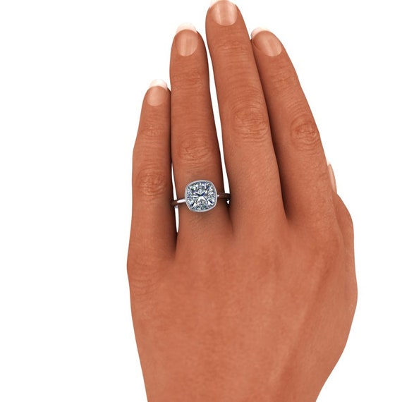 Custom cz engagement rings sale