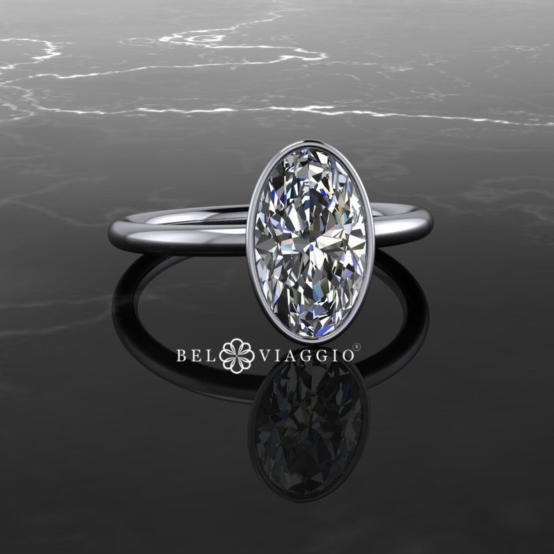 moissanite engagement ring etsy