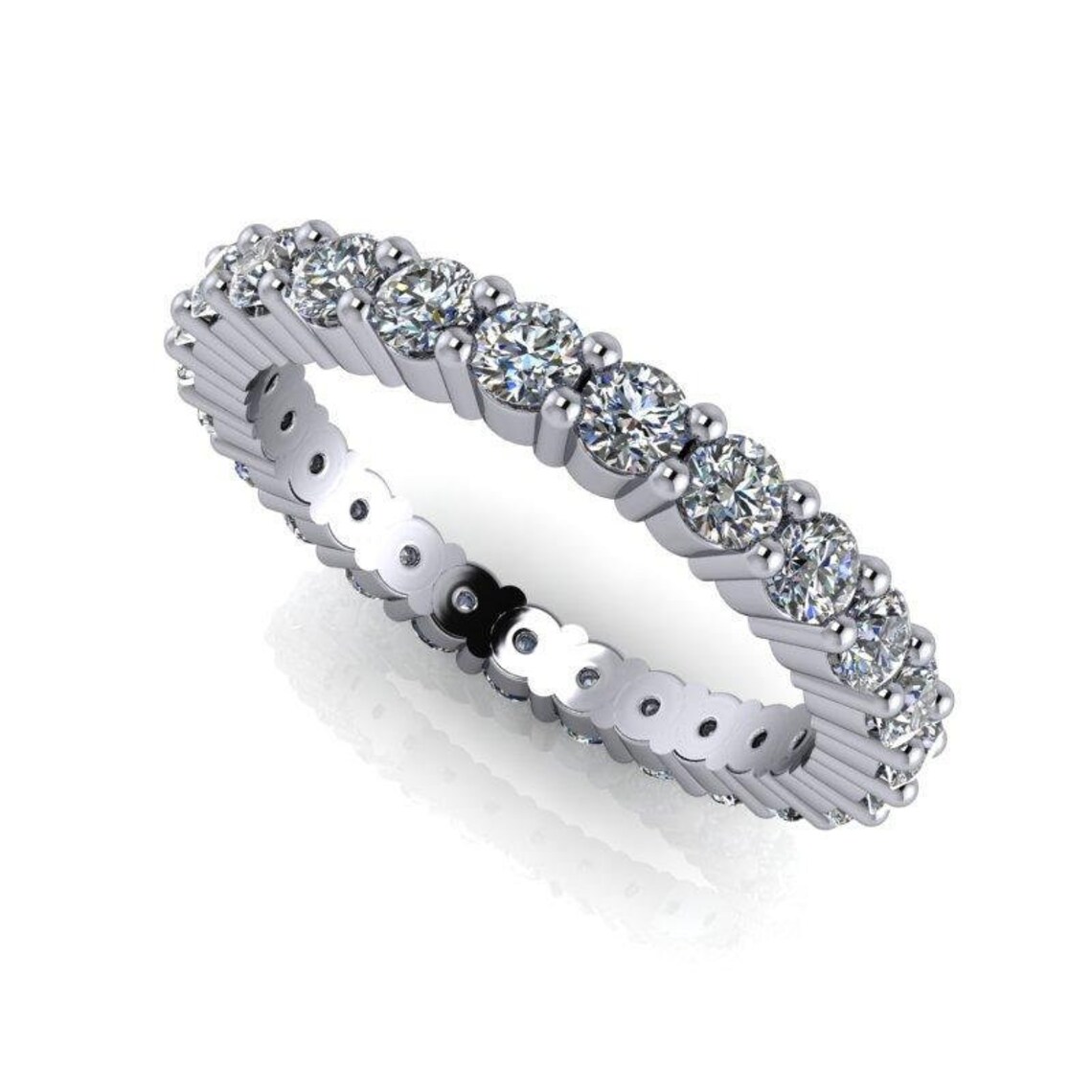 1.50CT Lab Grown Diamond Eternity Band WOmen's WEdding Etsy