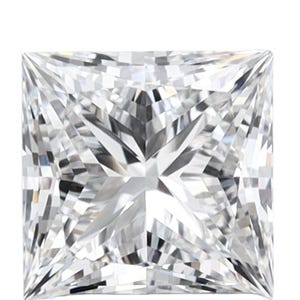 Loose Lab Grown Diamond Princess Cut 2.00 ct., IGI Certified D Color, VVS1 Clarity