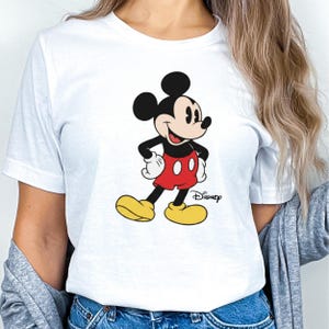 Retro Mickey Mouse Tshirt, Vintage Mickey Sweatshirt, Disney Vacation Sweater, Mickey and Minnie Sweatshirt, Classic Mickey Sweater image 1