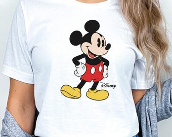 Retro Mickey Mouse Tshirt, Vintage Mickey Sweatshirt, Disney Vacation Sweater, Mickey and Minnie Sweatshirt, Classic Mickey Sweater
