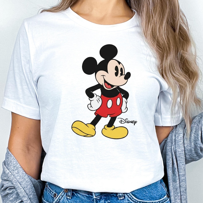 Retro Mickey Mouse Tshirt, Vintage Mickey Sweatshirt, Disney Vacation Sweater, Mickey and Minnie Sweatshirt, Classic Mickey Sweater image 1