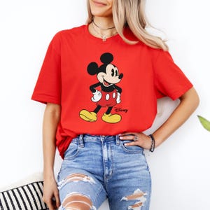 Retro Mickey Mouse Tshirt, Vintage Mickey Sweatshirt, Disney Vacation Sweater, Mickey and Minnie Sweatshirt, Classic Mickey Sweater image 3