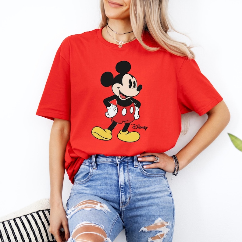 Retro Mickey Mouse Tshirt, Vintage Mickey Sweatshirt, Disney Vacation Sweater, Mickey and Minnie Sweatshirt, Classic Mickey Sweater image 3