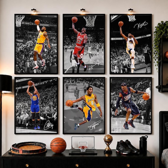 NBA Legends Poster Set, Michael Jordan, Lebron James, Kobe Bryant