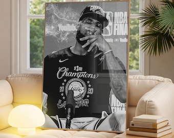 Póster de LeBron James, Arte mural de LeBron James, Póster de baloncesto, Póster vintage de la NBA, Arte mural de la NBA, Regalo para él, Póster deportivo motivacional
