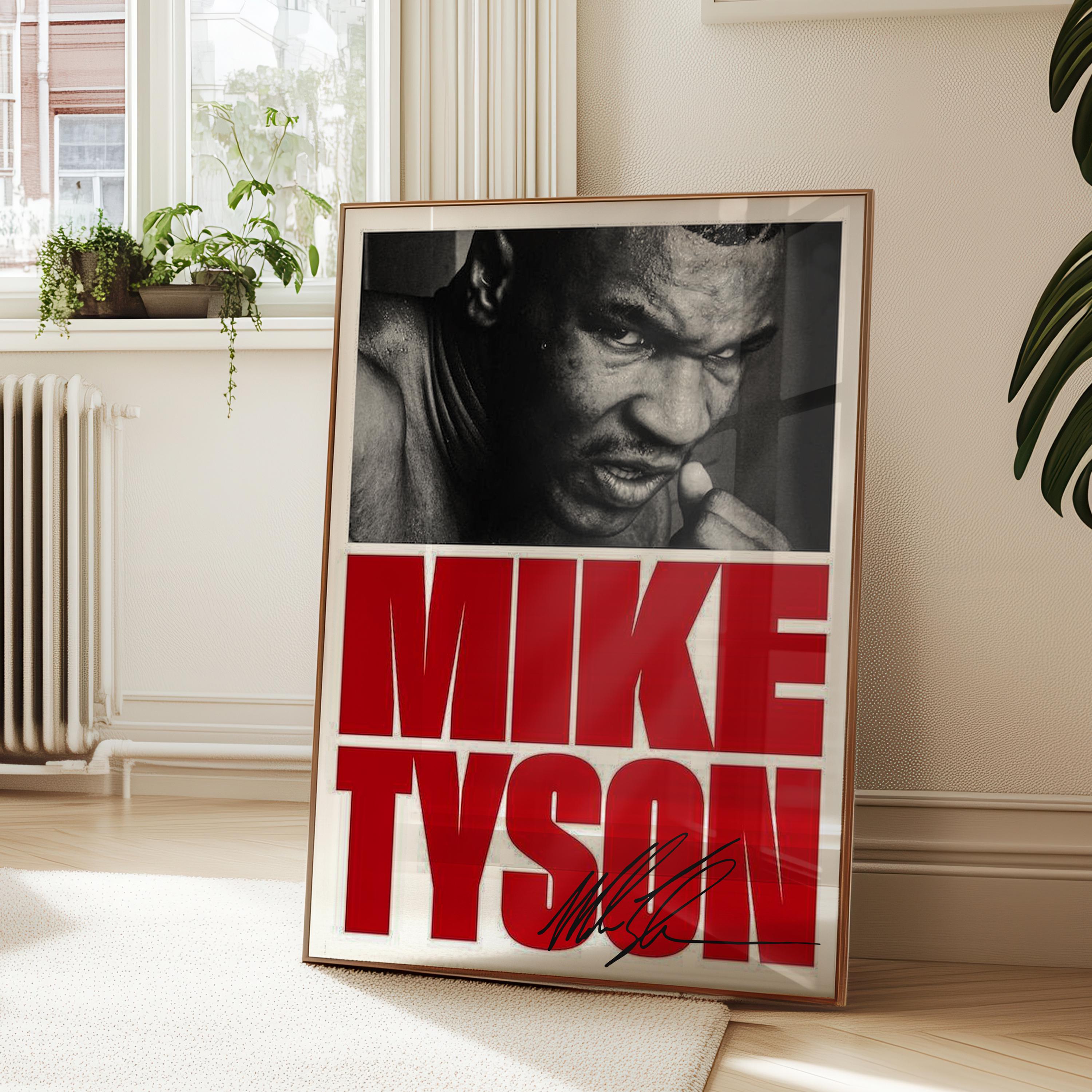 Poster Sur Toile Boxer Mike Tyson 14 - Décoration Murale Sans Cadre 30x45cm