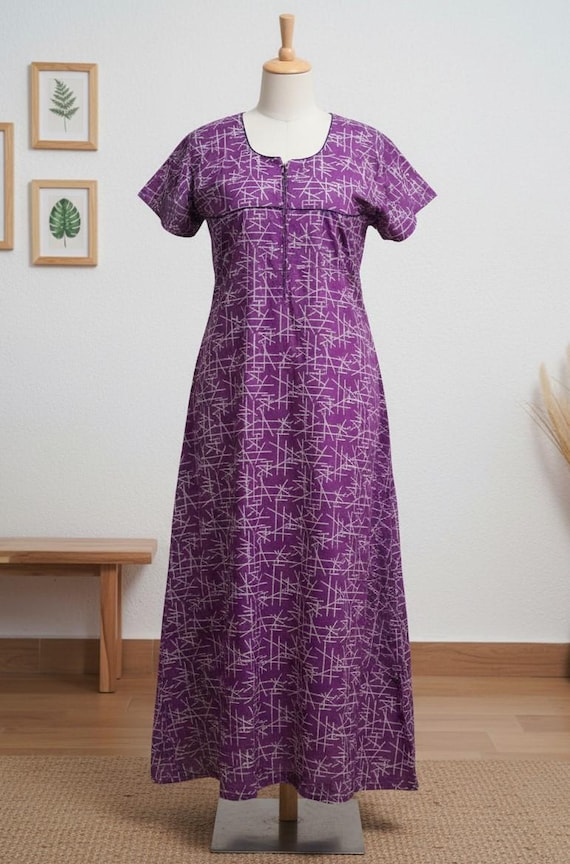 chinese dress ladies Vintage 60s Nylon Trapeze Nighty Dress Fits Most Sizes