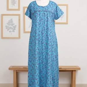 knee length dresses for ladies Girl's Pink Gingham Charlotte Cotton Nightgown