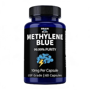 Methyleenblauwe capsules, USP-kwaliteit, ultrahoge zuiverheid, 10 mg x 60 capsules