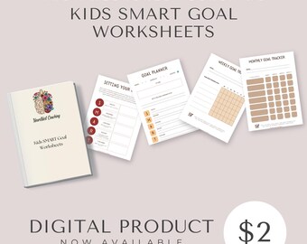 Arkusze do śledzenia celów SMART dla dzieci | 10 stron