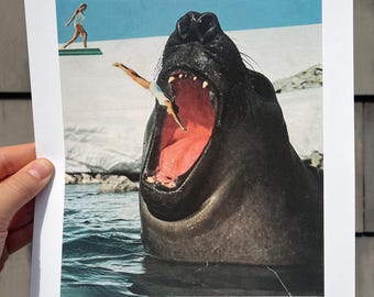 Diving Into the Belly of the Beast - Fine Art Print