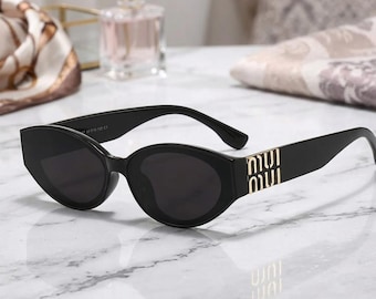 Gafas de sol cuadradas negras para hombre: Gafas de sol con protección UV de estilo de diseñador.