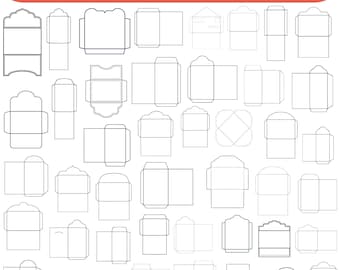Envelope Template SVG Bundle: DIY Cut Files (Digital Download)