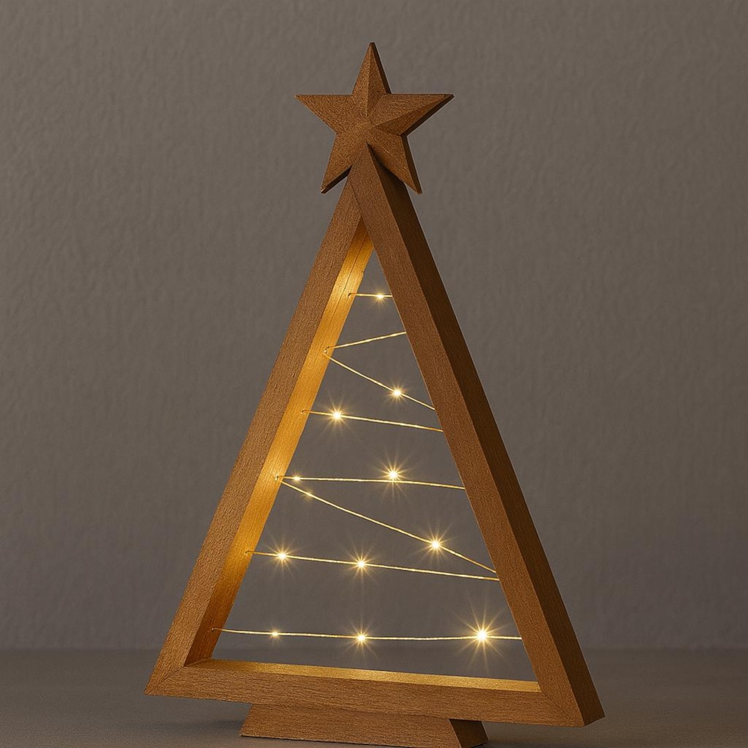 Sapin En Bois Lumineux