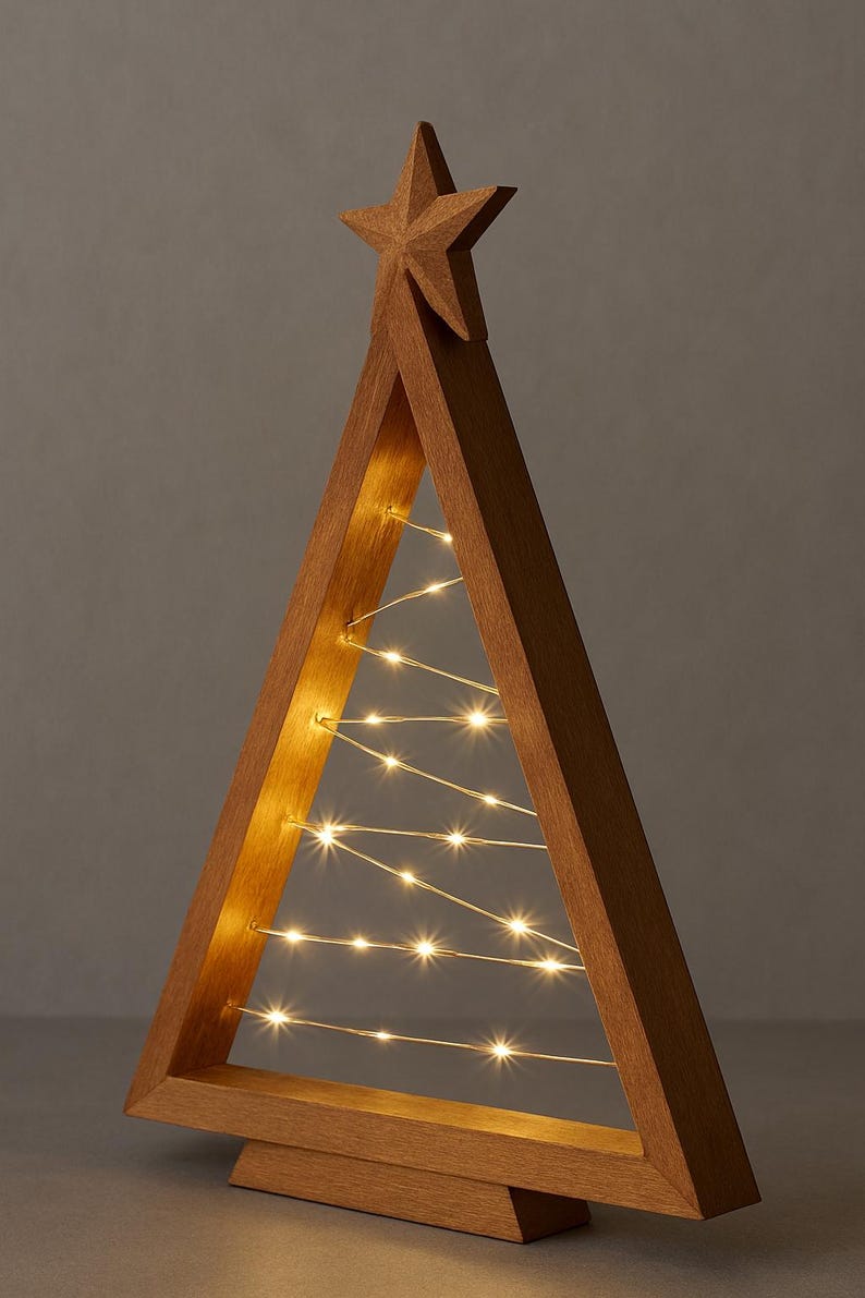 Sapin En Bois Lumineux