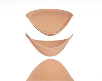 Braut Pads zum Einnähen | BH Cups für Brautkleid mit und ohne Push Up | Brustpolster Hochzeit | Schaumstoff Cups | Dessous Zubehör |  Haut