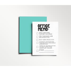 Office Memo - Co-Worker Edition